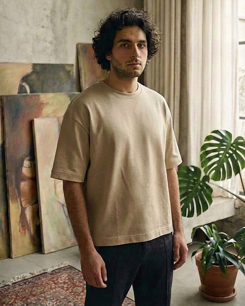 (New) Heavyweight Tee - Sand